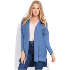 FILLE DU COUTURIER kardigan damski Destiny 40 niebieski. Niebieskie kardigany Fille Du Couturier, bez wzorów, z materiału. W wyprzedaży za 251.00 zł.
