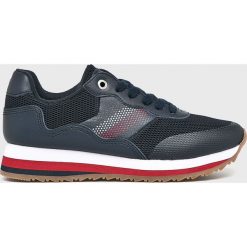 Tommy Hilfiger - Buty. Niebieskie obuwie sportowe TOMMY HILFIGER, z gumy, bez zapięcia. W wyprzedaży za 279.90 zł.