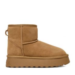 Śniegowce Badura. Brązowe trapery i śniegowce Badura. Za 229.99 zł.