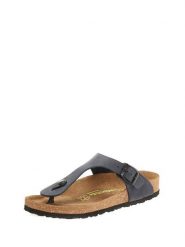 Comfortfusse Skórzane japonki w kolorze granatowym rozmiar: 41. Niebieskie klapki Comfortfüße, bez wzorów, z otwartym noskiem, bez obcasa. Za 252.99 zł.