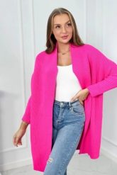 Sweter z rękawami typu nietoperz różowy neon. Czerwone swetry KESI, l, bez wzorów, z wełny, bez ramiączek. Za 178.78 zł.