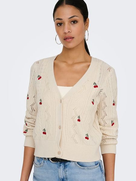 ONLY Kardigan w kolorze beżowym rozmiar: XL. Brązowe kardigany Only, xl, bez wzorów. Za 119.95 zł.