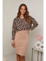 Soft Cashmere 2-częściowy zestaw w kolorze jasnobrązowo-czarnym rozmiar: 34/36. Brązowe swetry Soft Cashmere, bez wzorów, z kaszmiru, bez ramiączek. Za 145.26 zł.