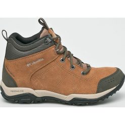 Columbia - Buty Fire Venture Mid. Brązowe trekkingi Columbia, z materiału, outdoorowe. W wyprzedaży za 399.90 zł.