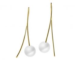 Złote kolczyki z perłami. Żółte kolczyki Apart, złote. Za 1,779.00 zł.