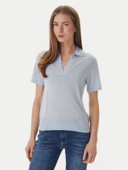 Guess Sweter W6GR03 Z0583 Błękitny Regular Fit. Niebieskie swetry Guess, xs, z aplikacjami, z wełny, bez ramiączek. Za 469.99 zł.