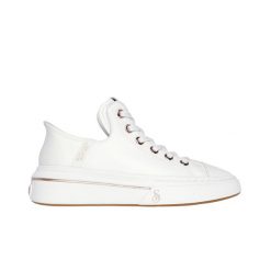 Buty sportowe trampki damskie Skechers Snoop One-OG Leather SLIP-INS. Białe obuwie sportowe Skechers, bez zapięcia. Za 399.00 zł.