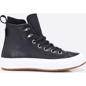 Converse - Trampki Chuck Taylor. Czarne trampki Converse, bez wzorów, z gumy, bez zapięcia. W wyprzedaży za 219.90 zł.