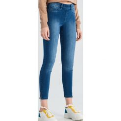 Jegginsy z zamkami - Niebieski. Jeansy Sinsay. Za 49.99 zł.