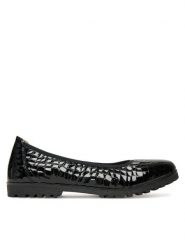 Caprice Baleriny 9-22151-45 Czarny. Czarne baleriny Caprice, bez wzorów, ze skóry, bez obcasa. Za 183.99 zł.