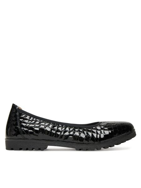 Caprice Baleriny 9-22151-45 Czarny. Czarne baleriny Caprice, bez wzorów, ze skóry, bez obcasa. Za 183.99 zł.