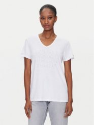 Olsen T-Shirt 11105057 Biały Regular Fit. Białe t-shirty Olsen, bez wzorów, z bawełny, bez kołnierzyka, bez ramiączek. Za 179.99 zł.