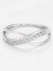 DIAMANTA Złoty pierścionek z diamentami rozmiar: 56. Szare pierścionki DIAMANTA, z diamentem, złote. Za 1,122.99 zł.