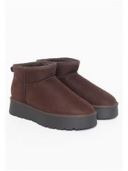 ISLAND BOOT Botki zimowe "Miley" w kolorze brązowym rozmiar: 37. Brązowe botki Island Boot, na zimę, bez wzorów, z materiału, bez obcasa, bez zapięcia. Za 194.95 zł.