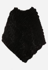 Czarne Ponczo Ozdobione Tłoczeniem Dairis. Czarne swetry Born2be, uniwersalny, z aplikacjami, z jeansu, bez ramiączek. Za 159.99 zł.