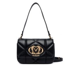 Torebka LOVE MOSCHINO. Czarne torebki klasyczne Love Moschino, bez wzorów, bez dodatków. Za 1,009.00 zł.