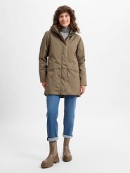 Didriksons Parka -CAJSA WNS PARKA 6 Kobiety Sztuczne włókno brązowy, 38. Brązowe parki Didriksons, z włókna, bez kaptura. Za 849.95 zł.