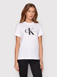 Calvin Klein Jeans T-Shirt J20J219142 Biały Regular Fit. Białe t-shirty Calvin Klein Jeans, xs, bez wzorów, z bawełny, bez kołnierzyka, bez ramiączek. Za 129.99 zł.