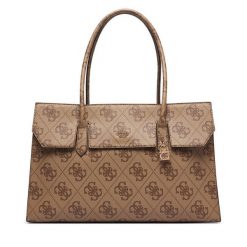 Torebka Guess. Brązowe shopper Guess, z aplikacjami, bez dodatków. Za 794.99 zł.