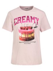 Sublevel Koszulka w kolorze jasnoróżowym rozmiar: XS. Różowe bluzki Sublevel, xs, bez wzorów, bez kołnierzyka, bez ramiączek. Za 43.99 zł.