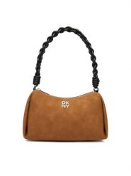 DKNY Torebka Remy R533ME54 Brązowy. Brązowe torebki klasyczne DKNY, bez wzorów, z nubiku, bez dodatków. Za 609.99 zł.