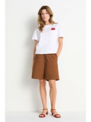 Rich & Royal Koszulka w kolorze białym rozmiar: S. Białe bluzki Rich & Royal, s, bez wzorów, bez kołnierzyka, bez ramiączek. Za 119.95 zł.