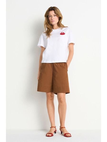 Rich & Royal Koszulka w kolorze białym rozmiar: S. Białe bluzki Rich & Royal, s, bez wzorów, bez kołnierzyka, bez ramiączek. Za 119.95 zł.