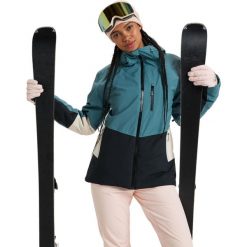 Kurtka śnieżna dla Kobiety PEAKSIDE Niebieski. Zielone kurtki narciarskie Roxy, bez wzorów, bez kaptura, narciarskie. Za 1,099.00 zł.