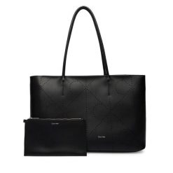 Torebka Calvin Klein. Czarne shopper Calvin Klein, bez wzorów, bez dodatków. Za 1,099.00 zł.