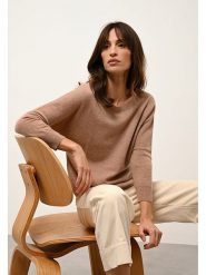 Just Cashmere Kaszmirowy sweter "Rebecca" w kolorze karmelowym rozmiar: S. Brązowe swetry Just Cashmere, s, bez wzorów, z kaszmiru, bez ramiączek. Za 285.11 zł.