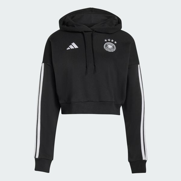 Bluza z kapturem Niemcy DNA. Czarne bluzy Adidas, l, bez wzorów, z bawełny, z kapturem. Za 259.00 zł.