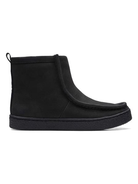Clarks Skórzane botki "Barleigh Pull" w kolorze czarnym rozmiar: 38. Czarne botki Clarks, bez wzorów, bez obcasa, na platformie, bez zapięcia. Za 318.45 zł.