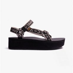 Sandały damskie Teva Flatform Universal. Czarne sandały Teva, bez wzorów, sportowe, bez obcasa, bez zapięcia. Za 219.99 zł.