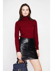 C& Jo Golf w kolorze bordowym rozmiar: 36. Czerwone golfy C& Jo, bez wzorów, ze splotem, bez ramiączek. Za 122.67 zł.