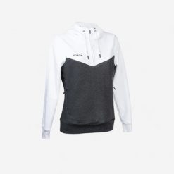 Bluza do hokeja na trawie damska Korok FH500. Niebieskie bluzy KOROK, l, bez wzorów, z bawełny, bez kaptura. Za 179.99 zł.