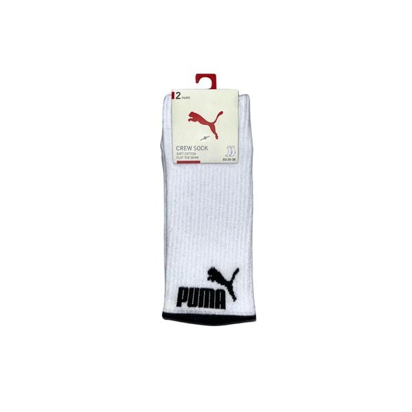 Puma Skarpety Colour Block Crew 2-Pack 93877701. Białe skarpety Puma, bez wzorów, z bawełny. Za 73.32 zł.