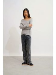 AUTHENTIC CASHMERE Kaszmirowy sweter "Galise" w kolorze szarym rozmiar: L. Szare swetry AUTHENTIC CASHMERE, l, bez wzorów, z kaszmiru, bez ramiączek. Za 352.43 zł.