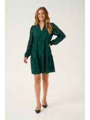 CULTURE Sukienka w kolorze zielonym rozmiar: L. Zielone sukienki Culture, l, bez wzorów, z bawełny, bez kołnierzyka, bez ramiączek, mini. Za 130.99 zł.