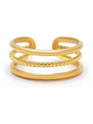 MOODE Pierścionek "Valentine" rozmiar: onesize. Żółte pierścionki MOODE, ze stali. Za 43.99 zł.