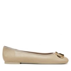 Baleriny Liu Jo. Brązowe baleriny Liu Jo, bez wzorów, bez obcasa. Za 319.99 zł.