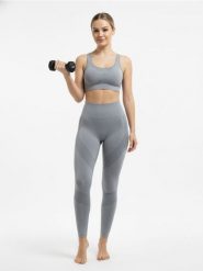 Legginsy z wysokim stanem i kontrastowymi wstawkami - szary. Szare legginsy Sinsay, l, bez wzorów, z podwyższonym stanem. Za 39.99 zł.