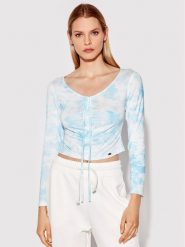 Rage Age Bluzka Leda 2 Niebieski Slim Fit. Niebieskie bluzki Rage Age, s, bez wzorów, z wiskozy, bez kołnierzyka, bez ramiączek. Za 159.99 zł.