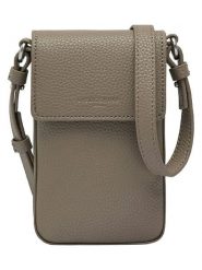 Liebeskind Berlin Skórzana torebka w kolorze szarobrązowym na telefon - 10 x 16 x 2 cm rozmiar: onesize. Brązowe torby na ramię Liebeskind Berlin, bez wzorów, z materiału, przez ramię, bez dodatków. Za 236.61 zł.