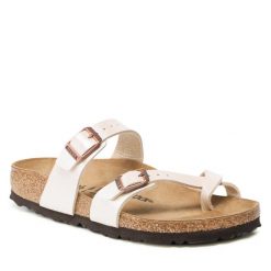 Japonki Birkenstock. Klapki Birkenstock, bez wzorów, bez obcasa. Za 399.99 zł.