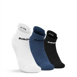 Krótkie skarpetki sportowe trójpak Fitness Siroko Trim Blue. Niebieskie skarpety SIROKO, bez wzorów, z materiału. Za 75.00 zł.