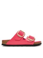 Birkenstock Klapki Arizona Big Buckle Hex 1031856 Różowy. Czerwone klapki Birkenstock, bez wzorów, ze skóry, bez obcasa. Za 719.99 zł.