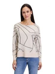 Betty Barclay Sweter w kolorze kremowym rozmiar: 40. Brązowe swetry Betty Barclay, bez wzorów, ze splotem, bez ramiączek. Za 130.99 zł.