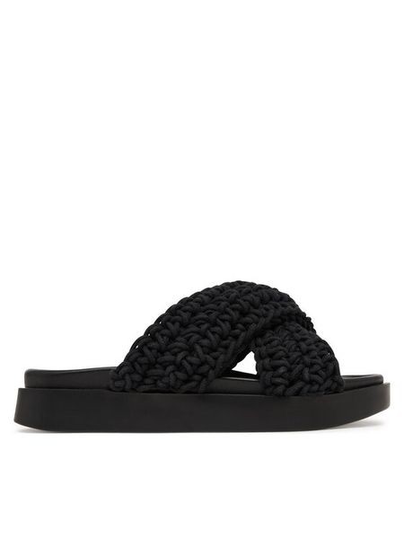 Inuikii Klapki Woven 1004.003.0062 Czarny. Czarne klapki Inuikii, bez wzorów, z materiału, bez obcasa. Za 687.99 zł.