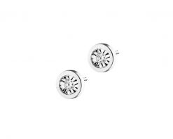 Kolczyki z białego złota z brylantami - 0,04 ct - próba 375. Białe kolczyki Apart, z brylantem, złote. Za 1,159.00 zł.