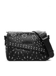 Desigual Torebka Dandelion 25SAXP58 Czarny. Czarne torebki klasyczne Desigual, bez wzorów, ze skóry, bez dodatków. Za 219.99 zł.